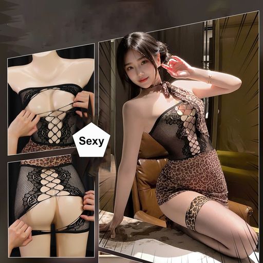 Desire Store, Bộ váy ngủ ôm body hoạ tiết Da báo gợi cảm quyến rũ DESIRE ZY90 - 260.000 ₫