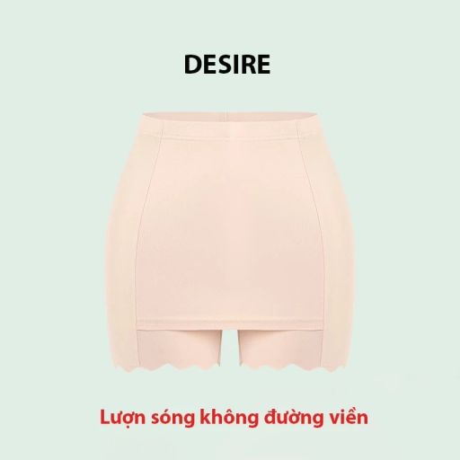Quần Đùi Mặc Váy Vạt Chống lộ Su lạnh Có đường viền 30cm Thoáng Mát Cạp Cao Quần bảo hộ QL-025 Nude sóng k viền L - Available variant