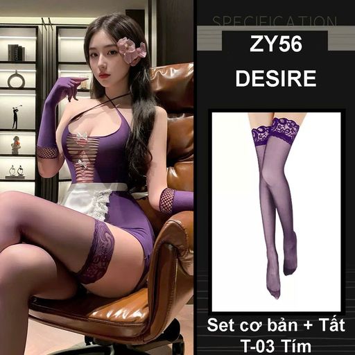 Tùy chọn Màu sắc: Set Tím + Tất T-03