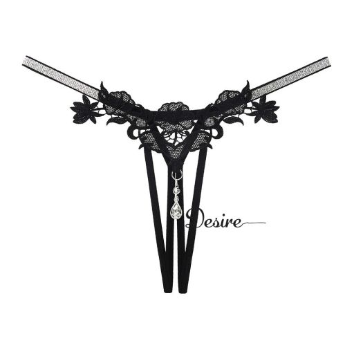 Quần lót ren hoạ tiết hoa siêu gợi cảm sexy DESIRE QL-032 Đen Lẻ 1 quần - Available variant