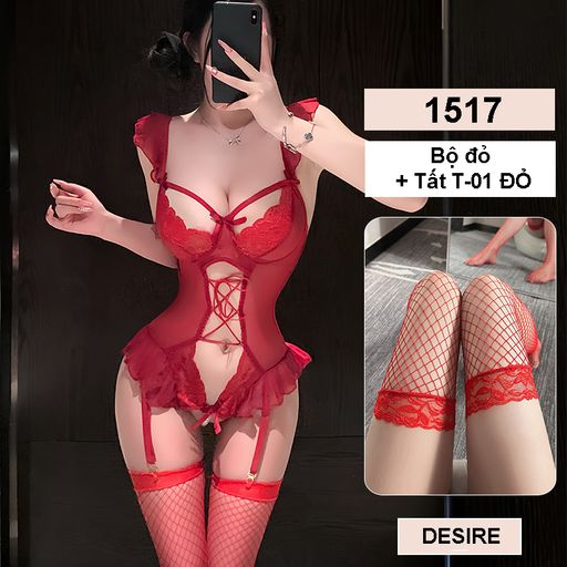 Tùy chọn Màu sắc: Đỏ + Tất T-01