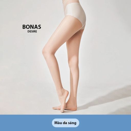 Tất quần mỏng mịn chống tia UV mùa hè chính hãng BONAS màu da đen DS1081 Màu da sáng - Available variant