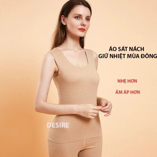 Desire Store, Áo ba lỗ sát nách giữ nhiệt mùa đông Nhung Cation siêu nhẹ dành cho nữ giới ZYOS DGN-02 - 99.000 ₫
