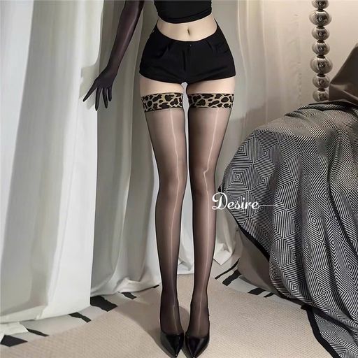 Tùy chọn Màu sắc: Tất da báo bóng dầu (W-52)