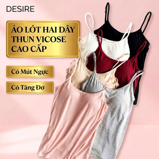 Desire Store, Áo lót hai dây thun Vicose hàng loại 1 cao cấp kèm mút ngực thông hơi A2010 - 190.000 ₫
