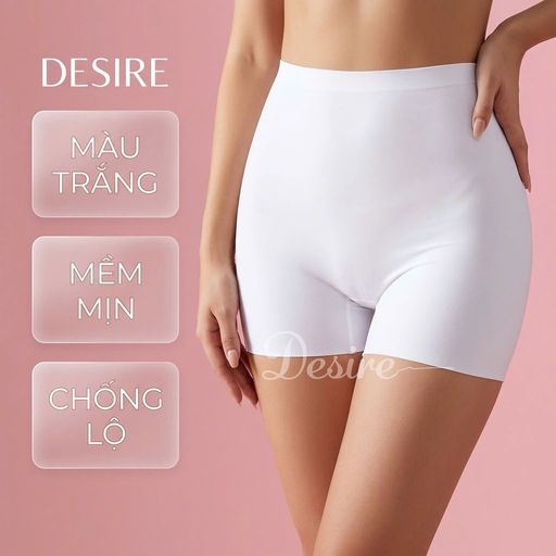 Quần đùi mặc váy su lụa băng tàng hình không đường viền chống lộ chính hãng SACRED BIRD QL-030 Trắng M - Available variant