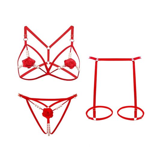 Bộ đồ lót liền thân kèm đai dây Bodysuit gợi cảm sexy DESIRE VN-076 ĐỎ TƯƠI 075 - Available variant