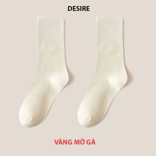 Tất len nữ cổ cao chính hãng BONAS Style Nhật Bản chất đẹp cao cấp phong cách đơn giản sang trọng MW-1887 Vàng mỡ gà 1 đôi - Available variant