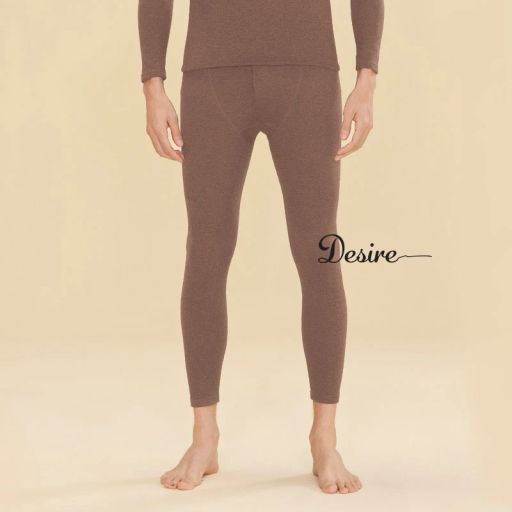 Quần dài giữ nhiệt len lông cừu cashmere kháng khuẩn 7A cho nam quần legging bó sát chống lạnh DESIRE QGN-01 Camel L (45-65kg) - Available variant