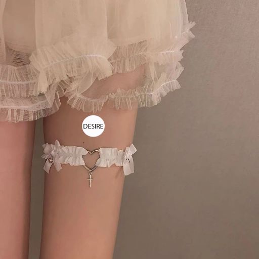 Vòng đeo chân - Vòng đeo cổ - Choker Phụ kiện cosplay gợi cảm RC-001 Vòng chân Trắng Freesize - Available variant