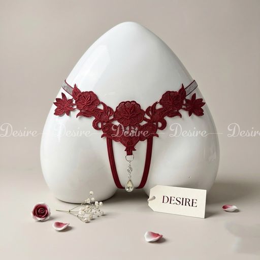Quần lót ren hoạ tiết hoa siêu gợi cảm sexy DESIRE QL-032 Đỏ Lẻ 1 quần - Available variant
