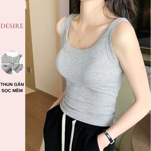 Desire Store, Áo ba lỗ dáng ôm chất thun tăm mềm dày dặn phong cách năng động DESIRE H523 - 80.000 ₫