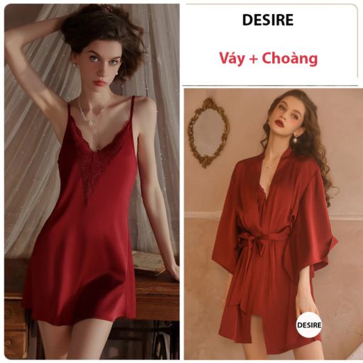 Tùy chọn Màu: Váy+ choàng đỏ