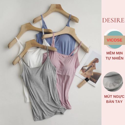 Desire Store, Áo lót hai dây thun Vicose hàng loại 1 cao cấp kèm mút ngực thông hơi A2010 - 190.000 ₫
