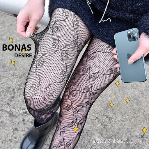 Desire Store, Tất quần ren lưới hoá trang phong cách Lolita Nhật Bản chính hãng Bonas T-008 - 50.000 ₫