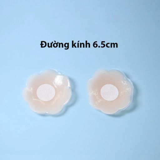 Miếng dán ngực - Miếng dán đầu ti dán nhũ hoa silicon Không nâng (6,5cm) DESIRE MD-001 Túi bóng 1 cặp - Available variant