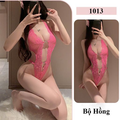 Bộ lót ren 1013 - Bodysuit liền thân gợi cảm DESIRE Hồng - Available variant