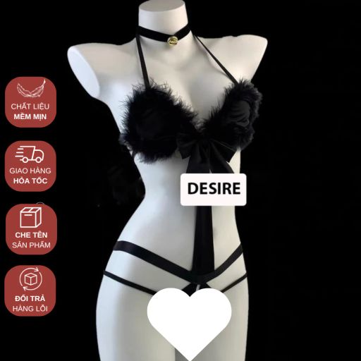 Desire Store, Bộ đồ ngủ Cosplay mèo nhỏ quyến rũ 5 chi tiết gợi cảm sexy DESIRE VN-8541-1 - 290.000 ₫