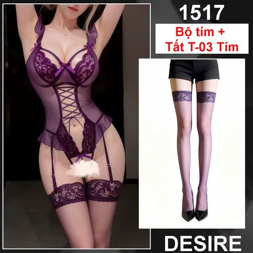 Tùy chọn Màu sắc: Tím+Tất T-03