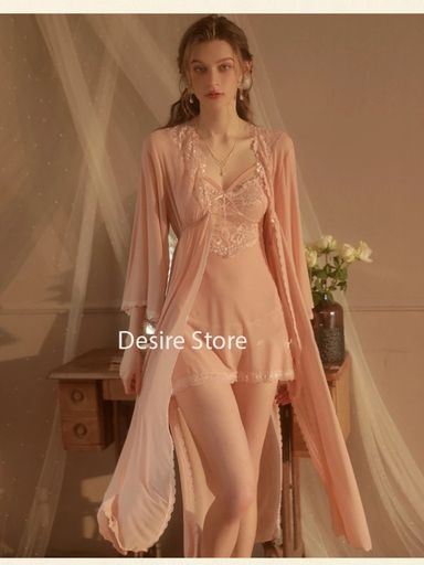 Desire Store, Áo choàng ren dáng dài cài ngực trước gợi cảm sang trọng DESIRE VN-84491 - 200.000 ₫