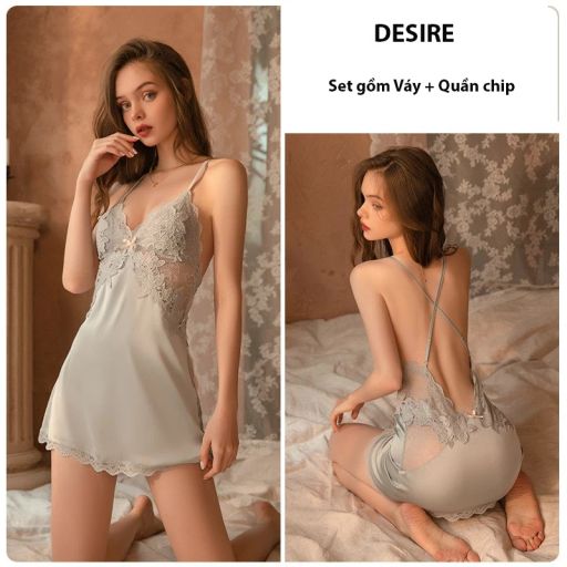 Tùy chọn Màu: Váy xanh nhạt + Chip