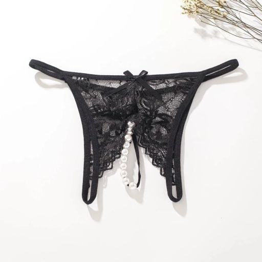 Quần lót ren lọt khe xẻ đáy gợi cảm sexy DESIRE QL-014 Đen Lẻ 1 quần - Available variant