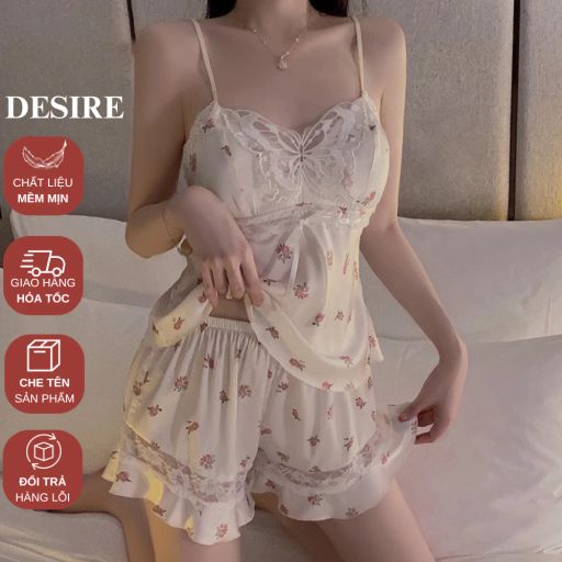 Desire Store, Đồ bộ hai dây quần đùi chất lụa mềm hàng loại 1 DESIRE VN-4246 - 280.000 ₫
