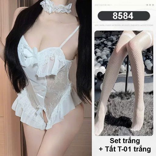Tùy chọn Màu sắc: Trắng + Tất T-01