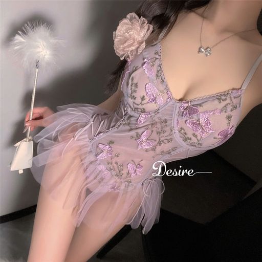 Desire Store, Váy Ngủ Sexy Bodysuit Ren - Đồ Ngủ Liền Thân Xuyên Thấu Gợi Cảm Phong Cách Nàng Thơ DESIRE VN-1306 - 350.000 ₫