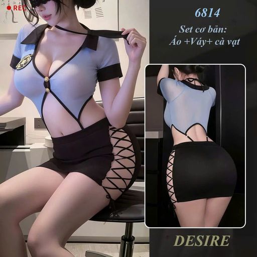 Set Cosplay Cảnh Sát Sexy Gợi Cảm DESIRE 6814 Set cơ bản - Available variant
