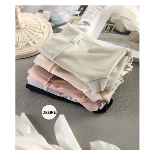Quần lót Cotton Lụa không đường viền trơn màu mềm mịn mát phong cách sang trọng nhã nhặn QL-031 -1 Lố 5 quần M - Available variant