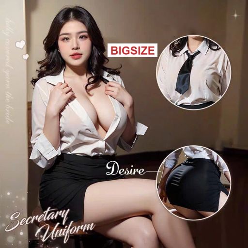 Desire Store, Bộ đồ ngủ Cosplay cô thư ký gợi cảm Bigsize hàng loại 1 DESIRE VN-6967 - 200.000 ₫