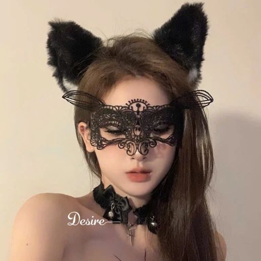 Tùy chọn Màu sắc: Măt nạ Mèo + Vòng cổ