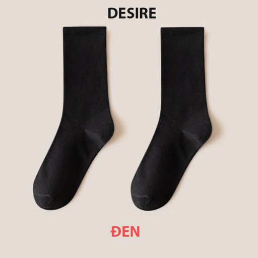 Tất len nữ cổ cao chính hãng BONAS Style Nhật Bản chất đẹp cao cấp phong cách đơn giản sang trọng MW-1887 Đen 1 đôi - Available variant