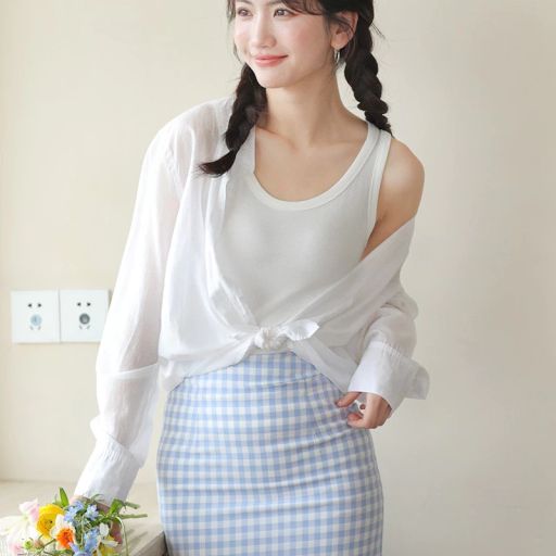 Áo ba lỗ dáng ôm vải mềm thoáng khí áo sát nách DESIRE AN-04 Trắng M - Available variant