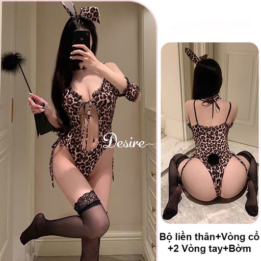 Bộ đồ ngủ Cosplay CÔ NÀNG THỎ BÁO DESIRE VN-1119-1 Báo Nâu - Available variant