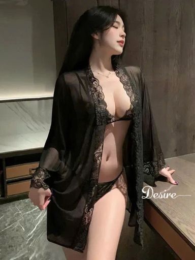 Desire Store, Set áo choàng Ren xuyên thấu Phong cách tiểu thư Sang chảnh gợi cảm DESIRE VN-6171 - 309.000 ₫