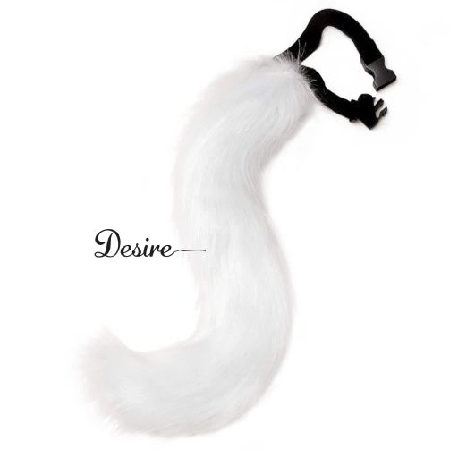 Đuôi cáo - Combo phụ kiện Cosplay, Hoá trang DESIRE DC-001 Đuôi lẻ trắng trơn - Available variant