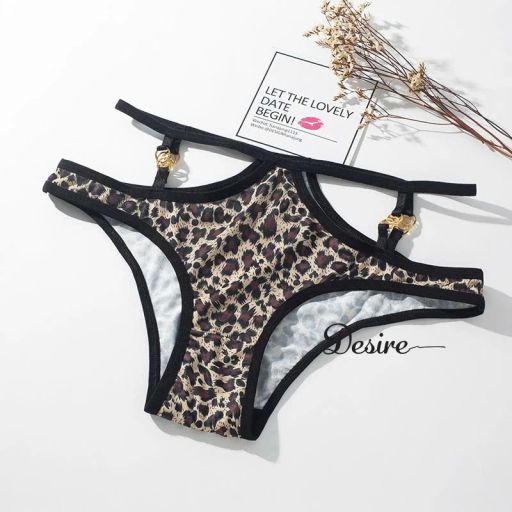 Quần lót vải mềm mại phong cách gợi cảm sexy DESIRE QL-6005 Da beo 1 quần - Available variant