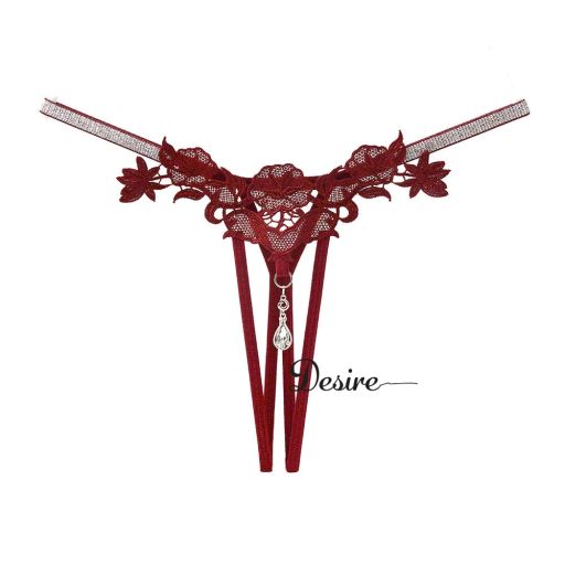 Quần lót ren hoạ tiết hoa siêu gợi cảm sexy DESIRE QL-032 Đỏ Lẻ 1 quần - Available variant