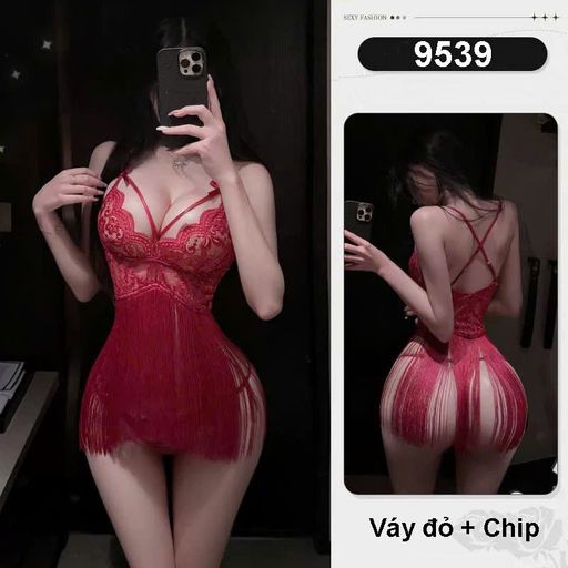 Tùy chọn Màu sắc: Váy đỏ + Chip