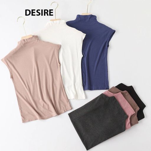 Desire Store, Áo thun cổ lọ ngắn tay thun Modal gân mềm DESIRE A112 - 150.000 ₫