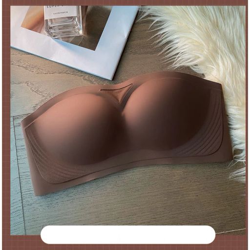 Áo lót quây CHỐNG TỤT nâng ngực su Áo cup ngực không dây không gọng Desire 401 Nâu S/32/70AB - Available variant