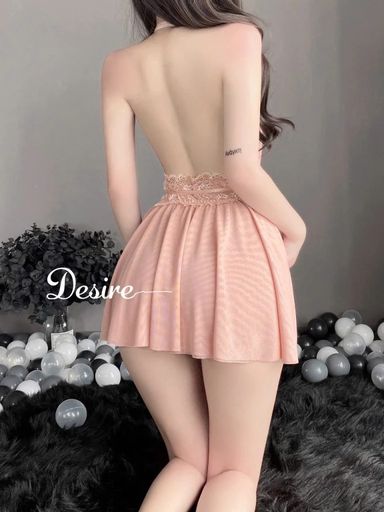 Desire Store, Váy ngủ Đầm ngủ ren phối kiểu dáng yếm kèm chip DESIRE VN-1026 - 190.000 ₫