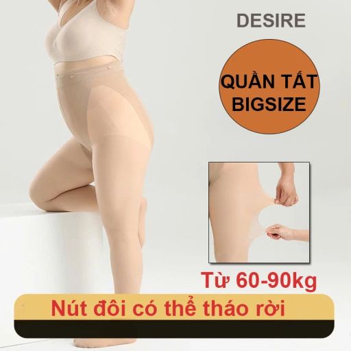 Desire Store, Quần Tất Nữ BIGSIZE (60-90KG) Dày Siêu Co Giãn Mềm Mại Ấm Áp DS614 - 260.000 ₫