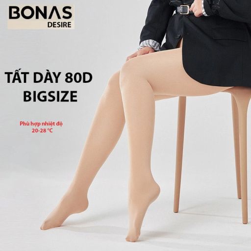 Desire Store, Tất quần Bigsize loại dày 80D giữ ấm che khuyết điểm định hình dáng BONAS CHÍNH HÃNG ZY7015 - 105.000 ₫