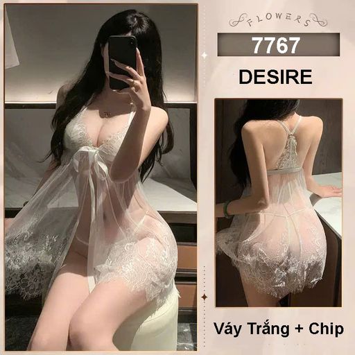 Tùy chọn Màu sắc: Váy Trắng + Chip