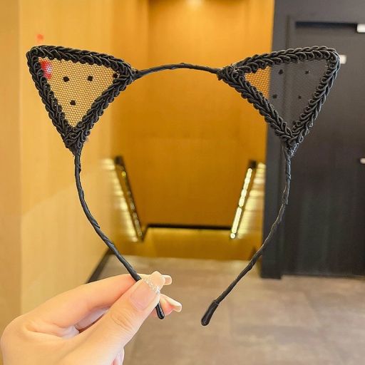 Bờm - Cài tóc Tai thỏ tai mèo hoá trang cosplay phong cách gợi cảm sexy W-14 Mèo #8 - Available variant