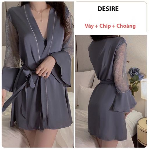 Tùy chọn PHÂN LOẠI MÀU: Váy+ choàng xanh ghi