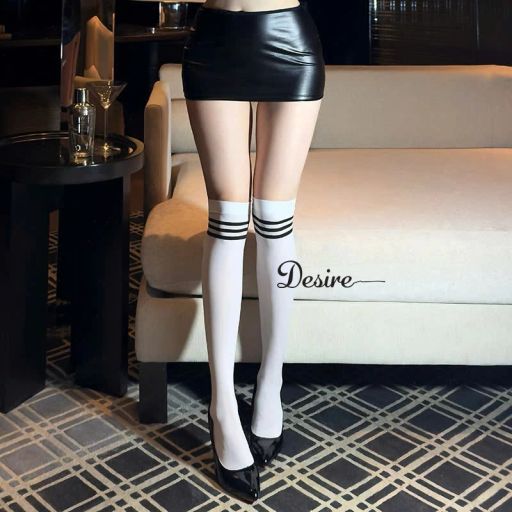 Tất cosplay nữ sinh loại thun hàng đẹp mềm DESIRE W54 Trắng Quốc Tế: Free Size - Available variant